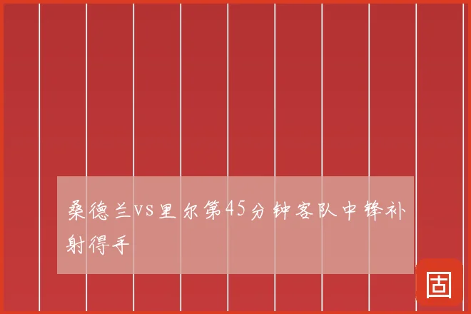 桑德兰vs里尔第45分钟客队中锋补射得手